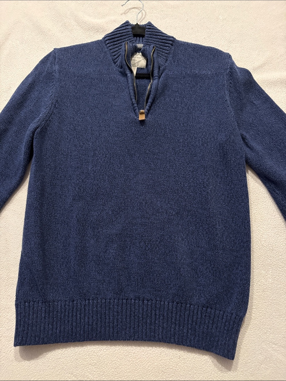 St. John's Bay Men's Navy Half-Zip Knit Sweater